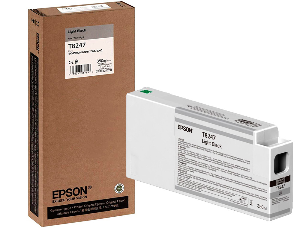 EPSON - Ink-jet gf surecolor serie sc-p gris ultrachrome hdx/hd 350ml (Ref. C13T824700)