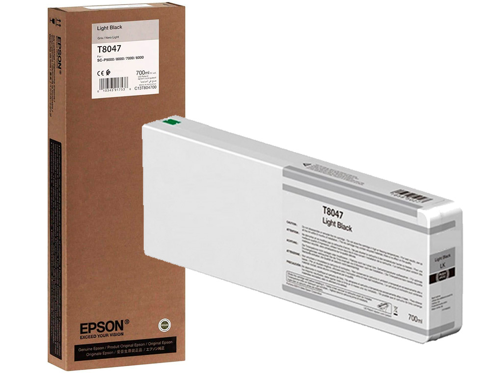 EPSON - Ink-jet gf surecolor serie sc-p gris ultrachrome hdx/hd 700ml (Ref. C13T804700)