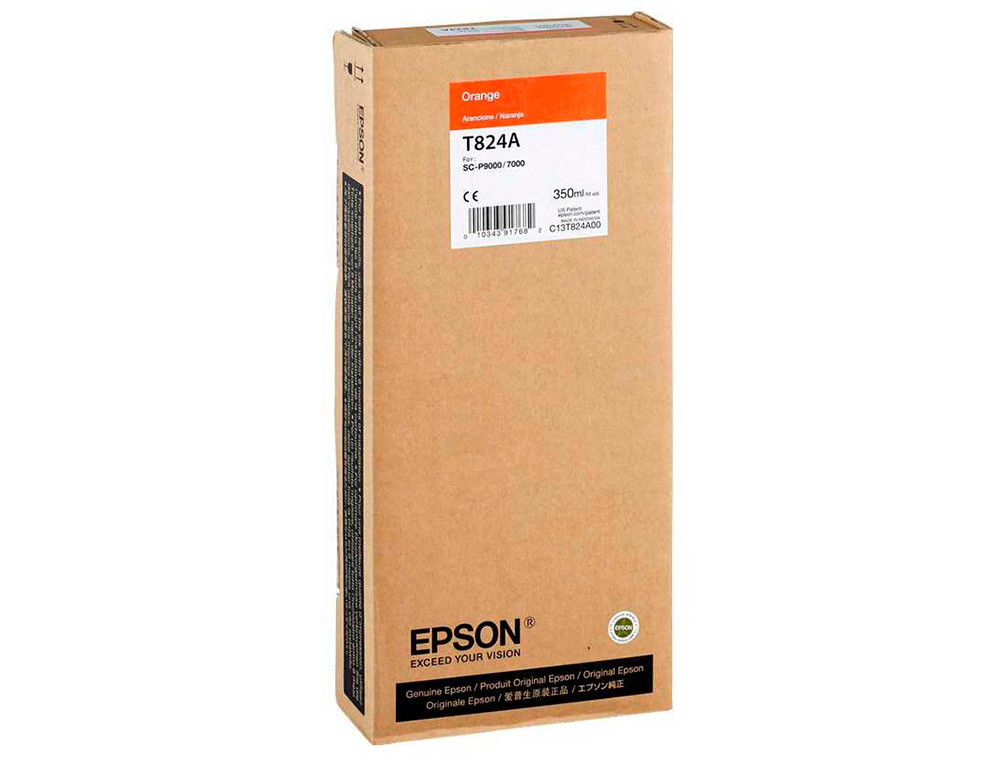 EPSON - Ink-jet gf surecolor serie sc-p naranja ultrachrome hdx/hd 350ml (Ref. C13T824A00)