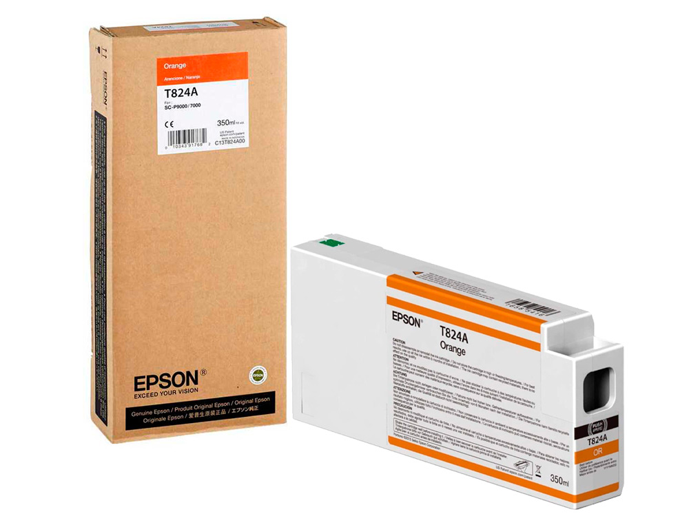 EPSON - Ink-jet gf surecolor serie sc-p naranja ultrachrome hdx/hd 350ml (Ref. C13T824A00)