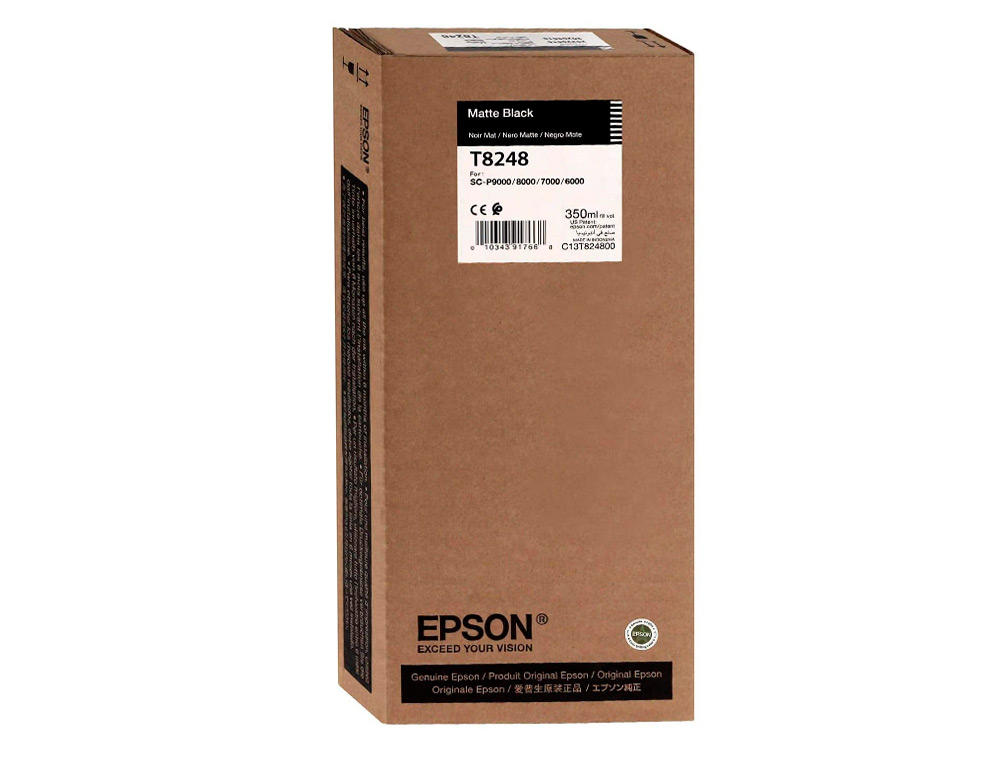 EPSON - Ink-jet gf surecolor serie sc-p negro mate ultrachrome hdx/hd 350ml (Ref. C13T824800)