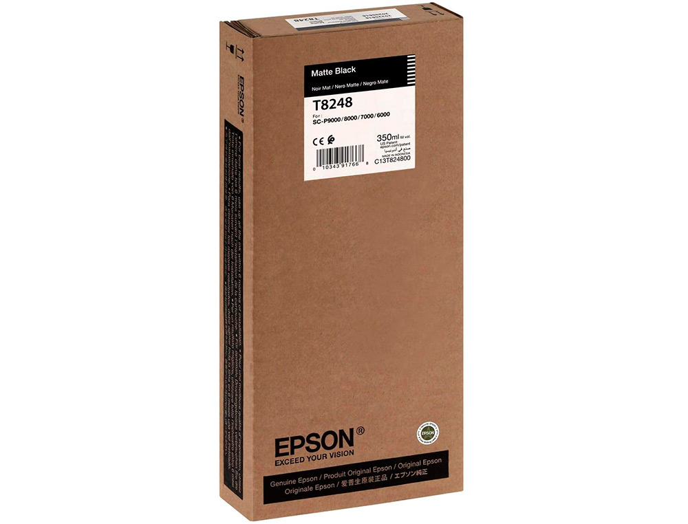 EPSON - Ink-jet gf surecolor serie sc-p negro mate ultrachrome hdx/hd 350ml (Ref. C13T824800)