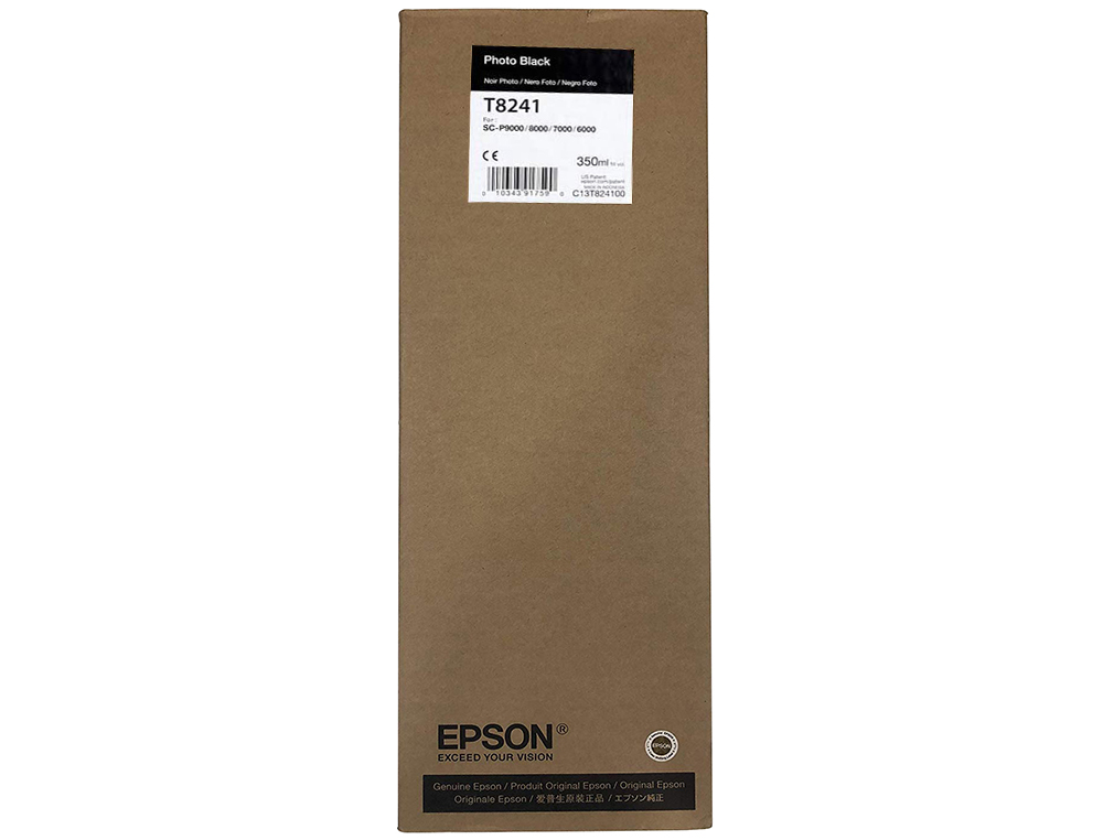 EPSON - Ink-jet gf surecolor serie sc-p negro photo ultrachrome hdx/hd 350ml (Ref. C13T824100)