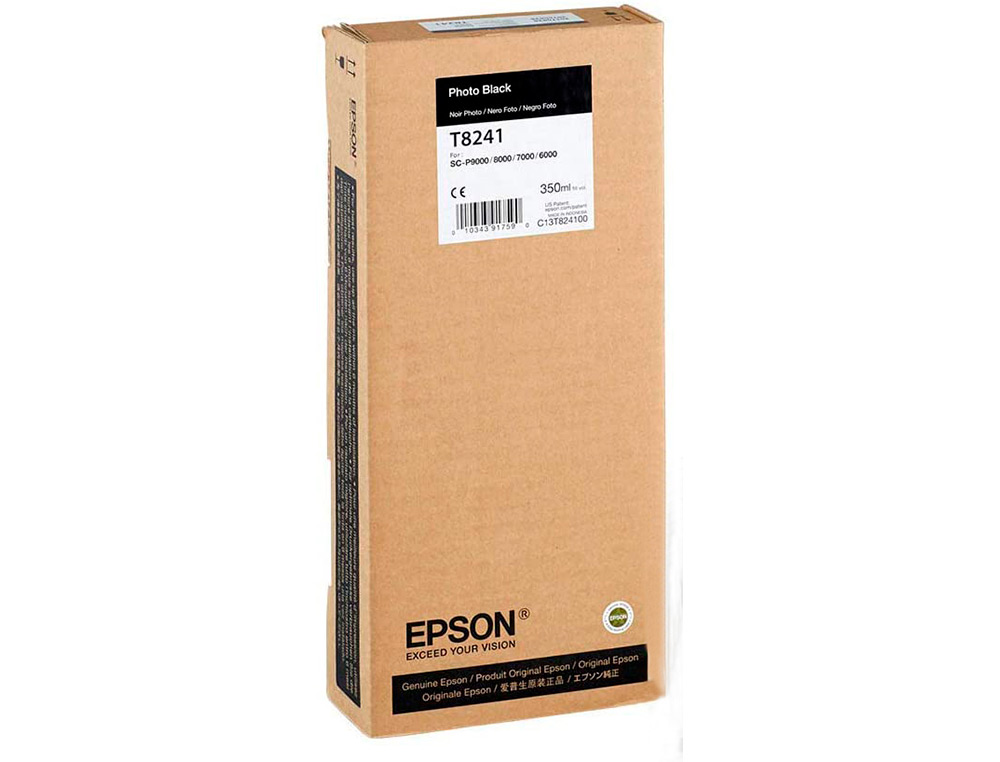 EPSON - Ink-jet gf surecolor serie sc-p negro photo ultrachrome hdx/hd 350ml (Ref. C13T824100)