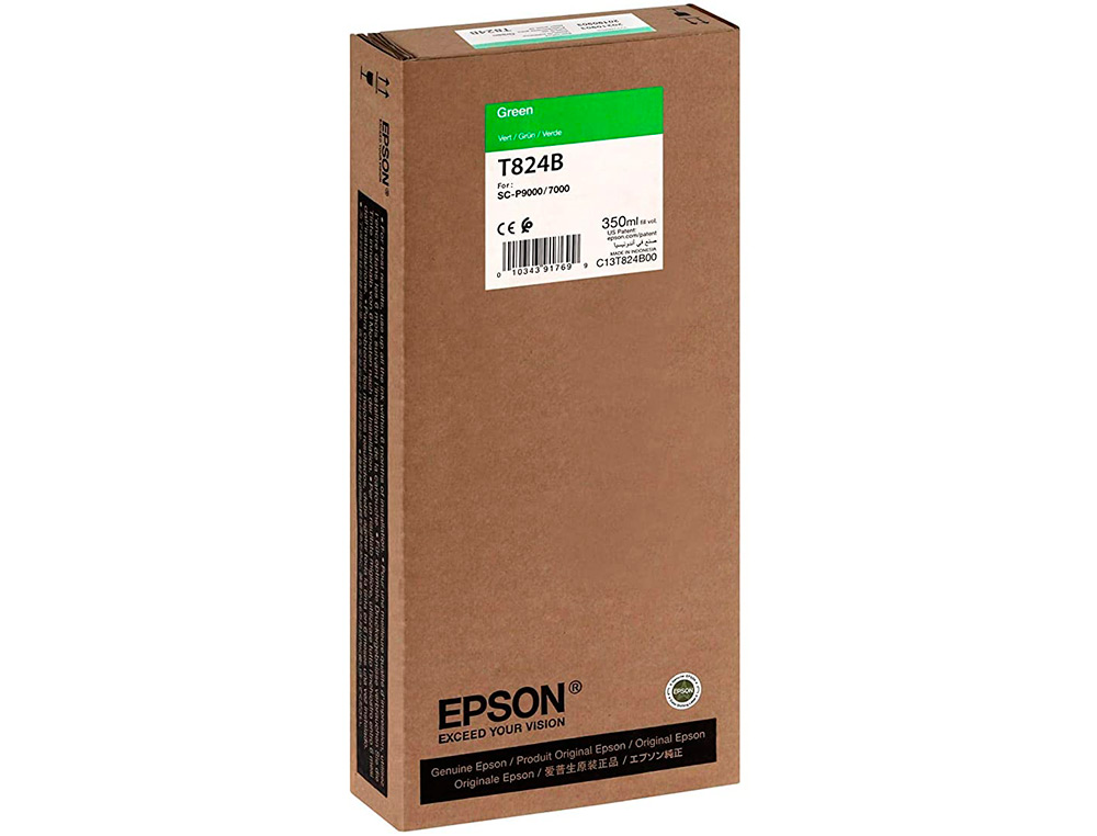 EPSON - Ink-jet gf surecolor serie sc-p verde ultrachrome hdx/hd 350ml (Ref. C13T824B00)