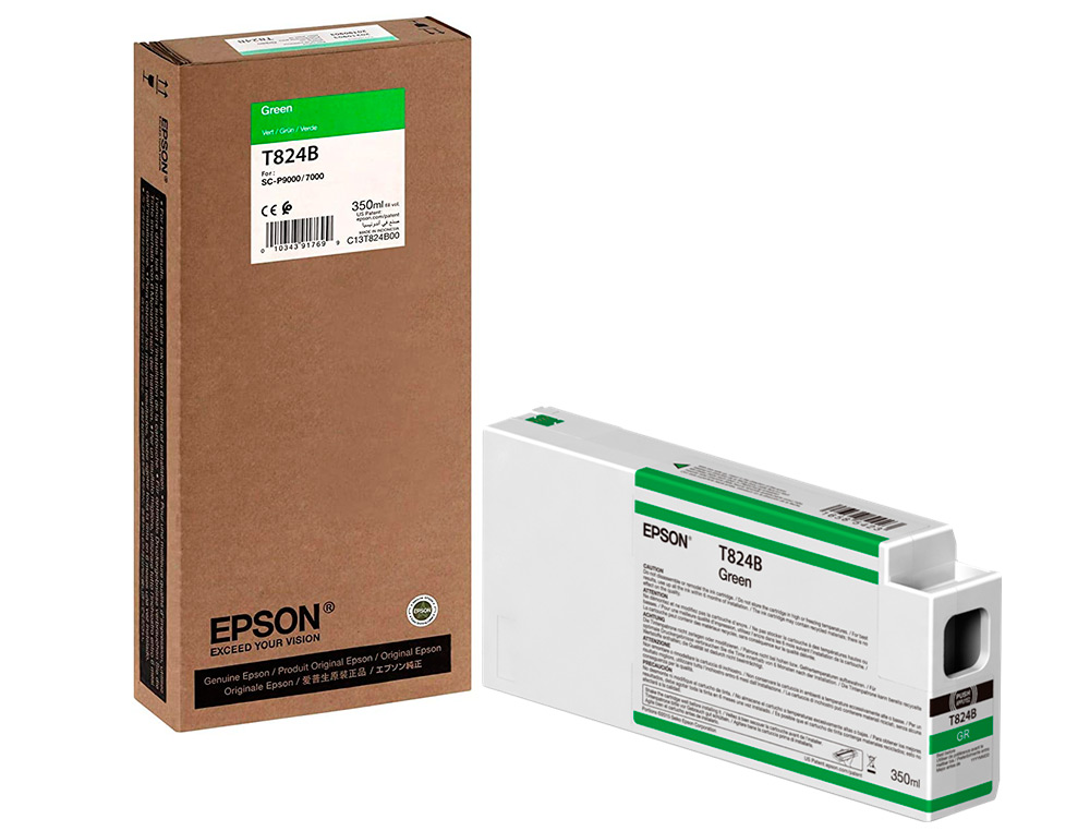 EPSON - Ink-jet gf surecolor serie sc-p verde ultrachrome hdx/hd 350ml (Ref. C13T824B00)