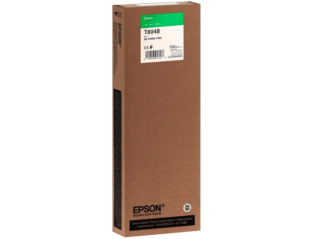 EPSON - Ink-jet gf surecolor serie sc-p verde ultrachrome hdx/hd 700ml (Ref. C13T804B00)