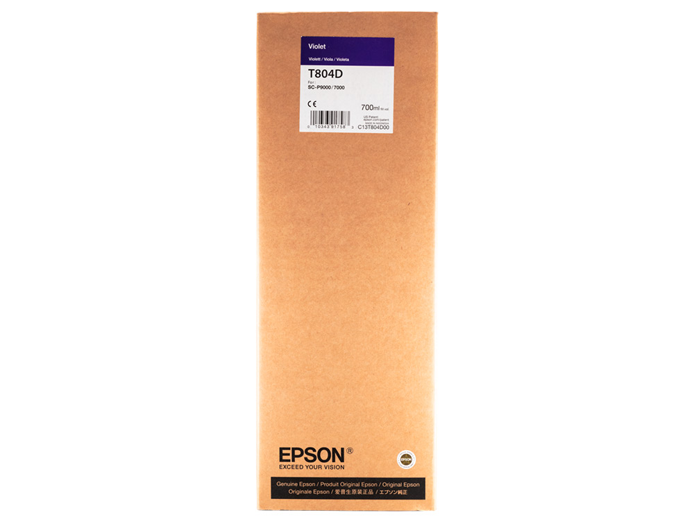 EPSON - Ink-jet gf surecolor serie sc-p violeta ultrachrome hdx/hd 700ml (Ref. C13T804D00)