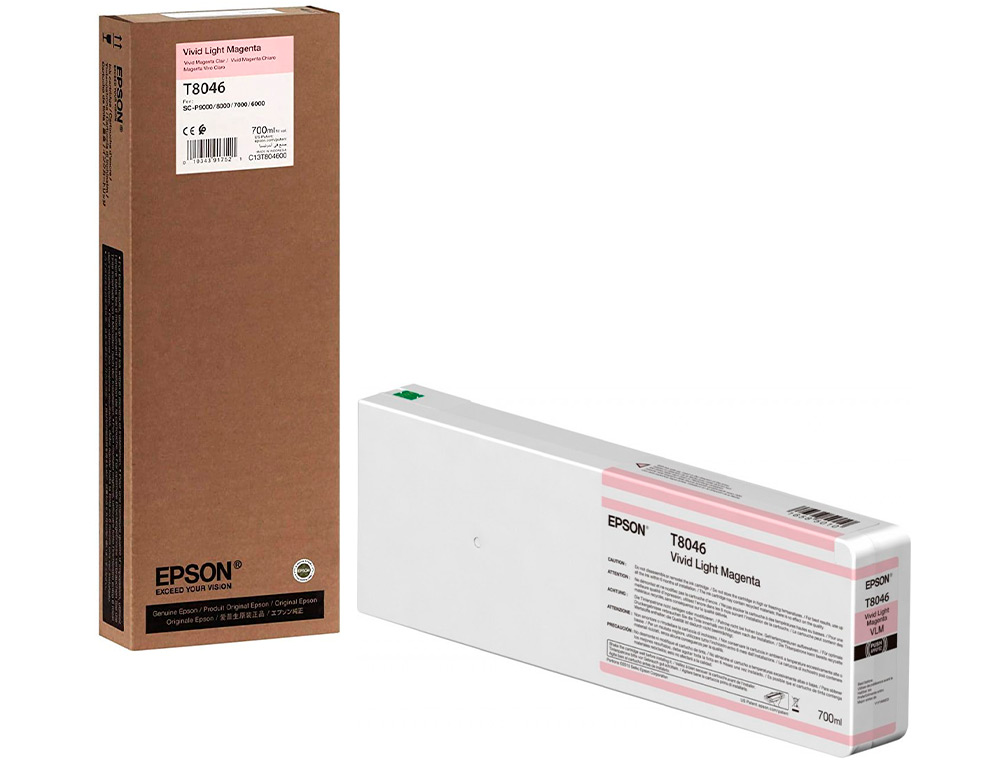 EPSON - Ink-jet gf surecolor serie sc-p vivid light magenta ultrachrome hdx/hd 700ml (Ref. C13T804600)