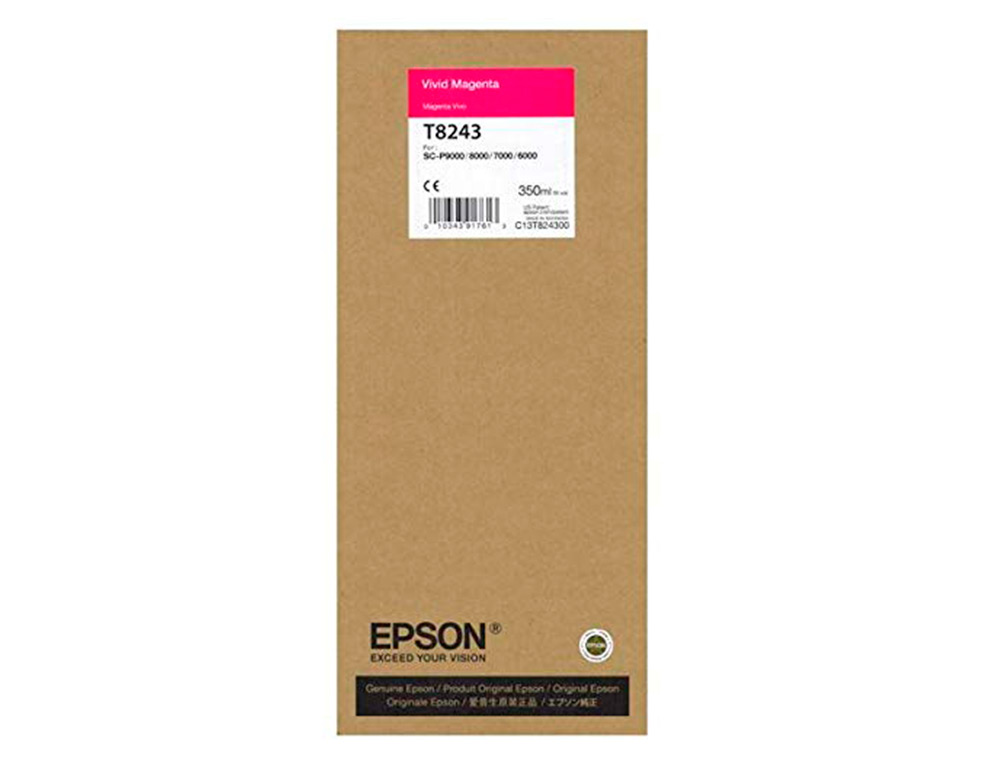 EPSON - Ink-jet gf surecolor serie sc-p vivid magenta ultrachrome hdx/hd 350ml (Ref. C13T824300)