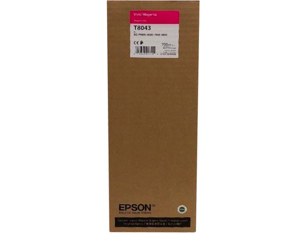 EPSON - Ink-jet gf surecolor serie sc-p vivid magenta ultrachrome hdx/hd 700ml (Ref. C13T804300)