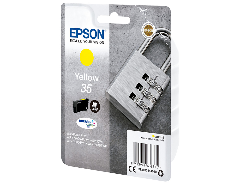 EPSON - Ink-jet singlepack amarillo 35 durabrite ultra ink (Ref. C13T35844010)