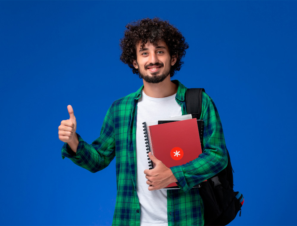 ANTARTIK - Cuaderno espiral liderpapel A4 micro tapa forrada 80h 90 gr cuadro 5mm 1 banda 4 taladros frambuesa (Ref. KB19)