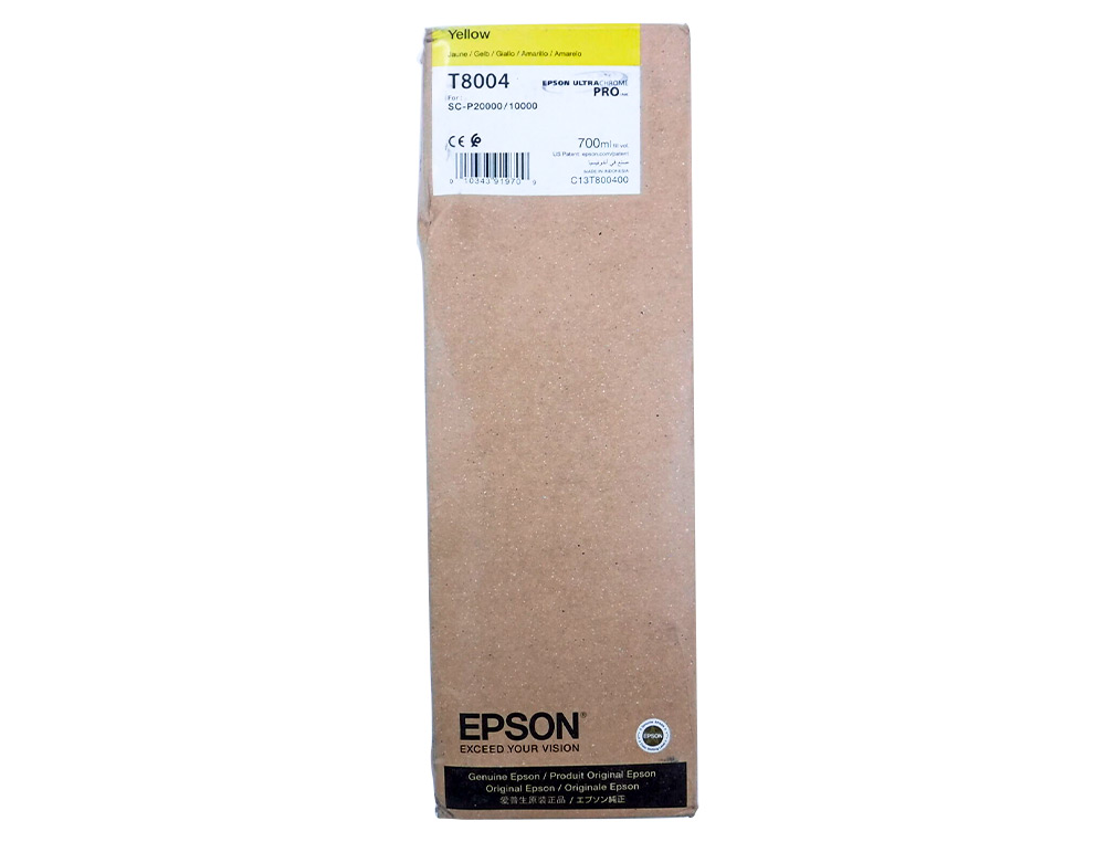EPSON - Ink-jet singlepack amarillo t800400 ultrachrome pro 700ml (Ref. C13T800400)