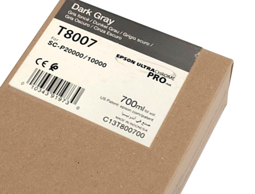 EPSON - Ink-jet singlepack dark gray t800700 ultrachrome pro 700ml (Ref. C13T800700)