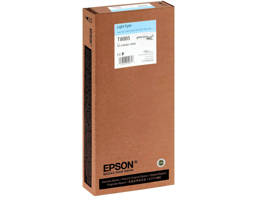 EPSON - Ink-jet singlepack light cian t800500 ultrachrome pro 700ml (Ref. C13T800500)