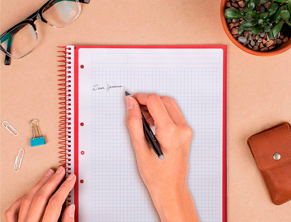 ANTARTIK - Cuaderno espiral liderpapel A4 micro tapa forrada 80h 90 gr cuadro 5mm 1 banda 4 taladros menta (Ref. KB23)