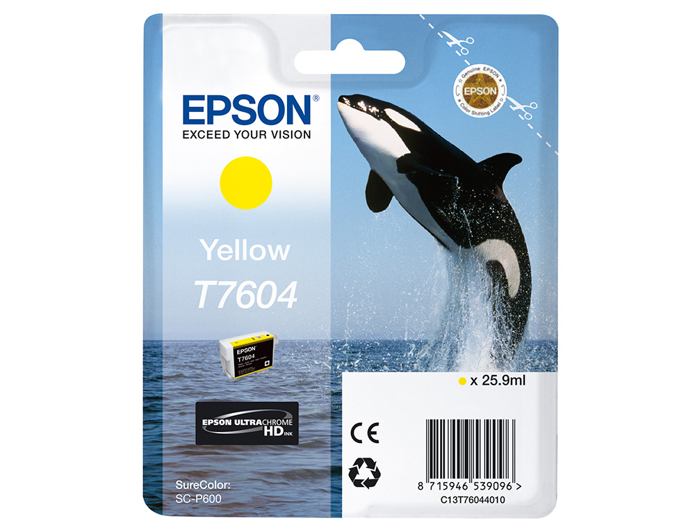EPSON - Ink-jet surecolor sc-p600 amarillo (Ref. C13T76044010)
