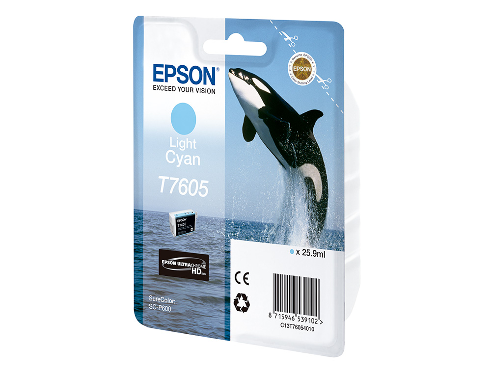 EPSON - Ink-jet surecolor sc-p600 cian claro (Ref. C13T76054010)