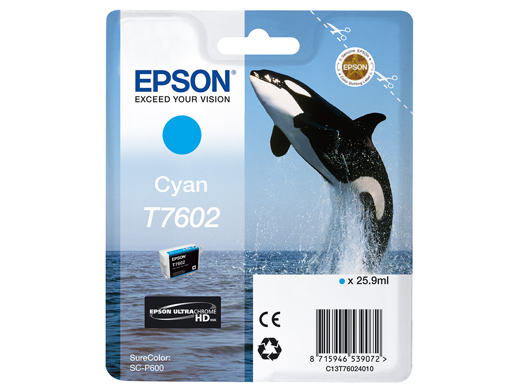 EPSON - Ink-jet surecolor sc-p600 cian (Ref. C13T76024010)