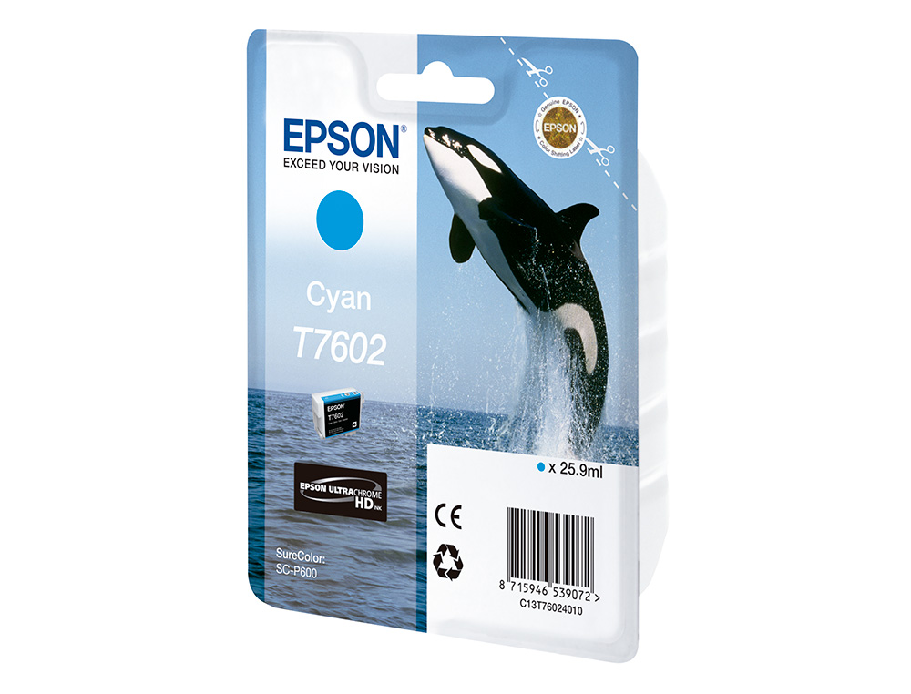 EPSON - Ink-jet surecolor sc-p600 cian (Ref. C13T76024010)