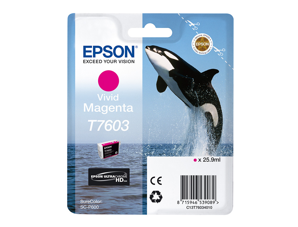 EPSON - Ink-jet surecolor sc-p600 magenta vivo (Ref. C13T76034010)