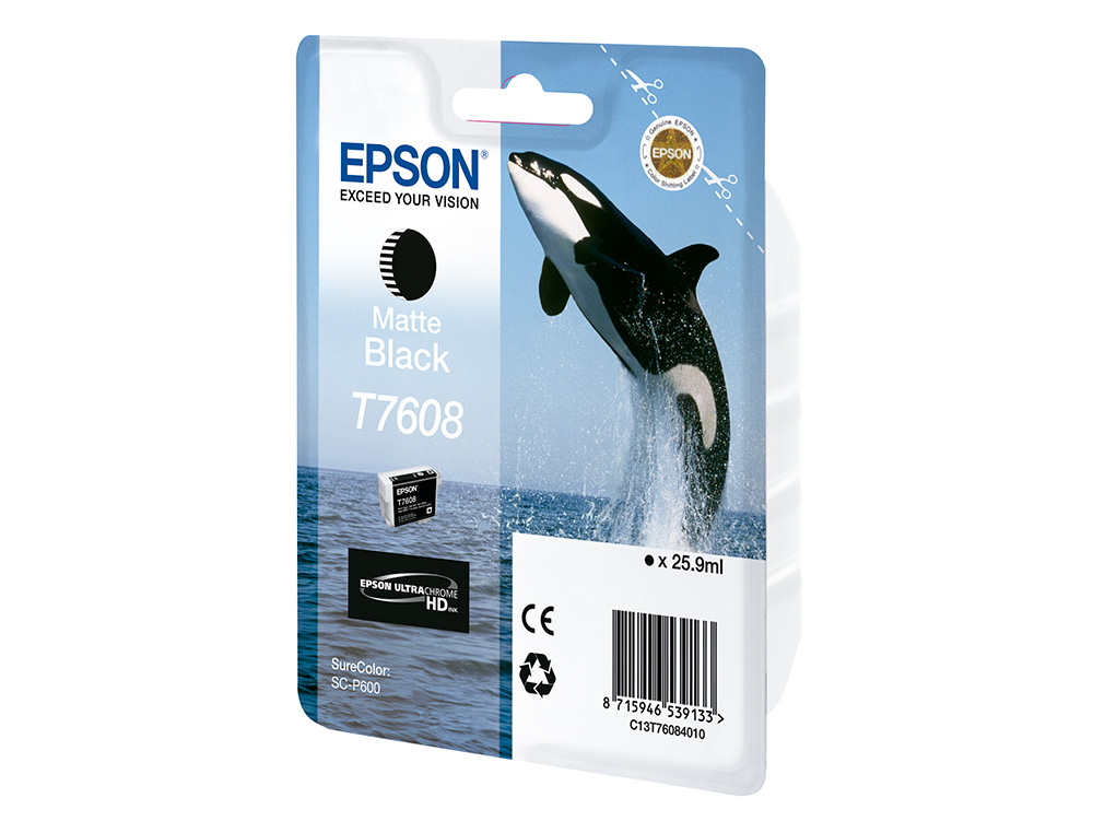 EPSON - Ink-jet surecolor sc-p600 negro mate (Ref. C13T76084010)
