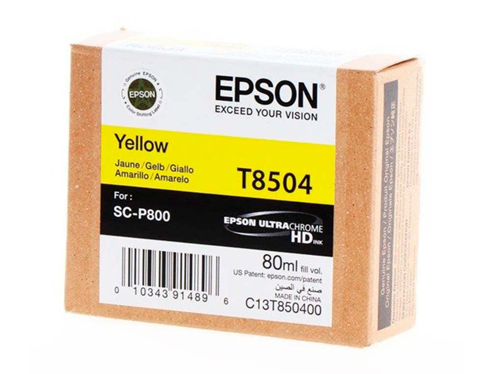 EPSON - Ink-jet surecolor sc-p800 amarillo (Ref. C13T850400)