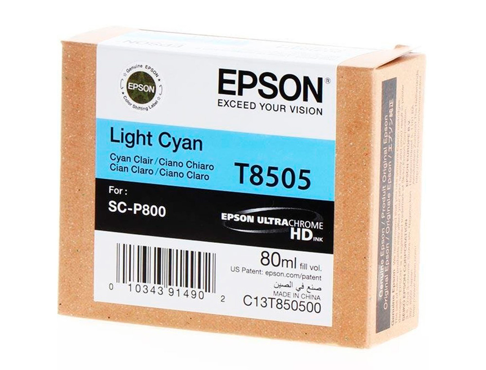 EPSON - Ink-jet surecolor sc-p800 cian claro (Ref. C13T850500)