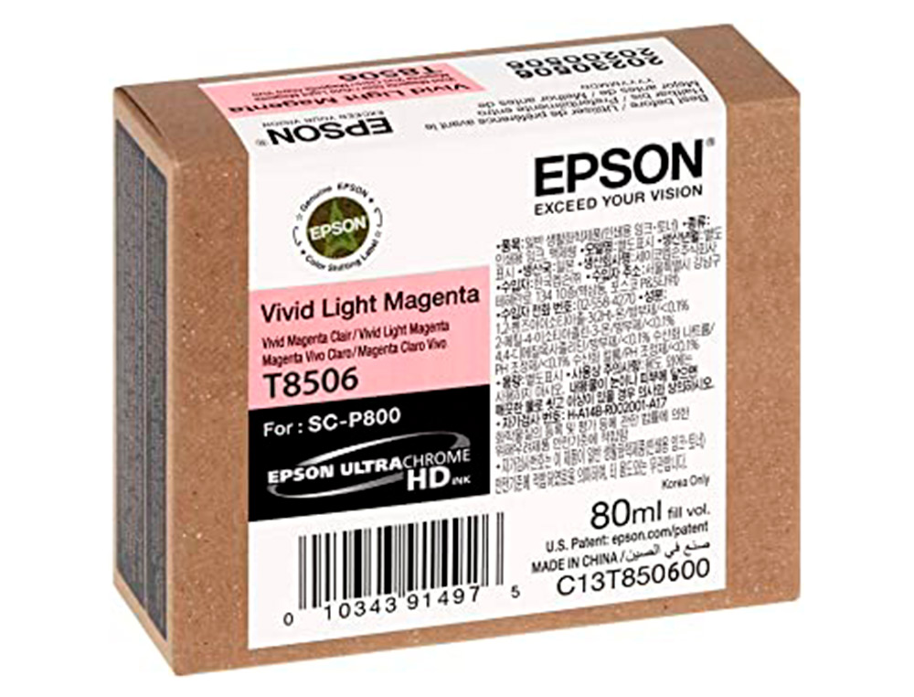 EPSON - Ink-jet surecolor sc-p800 magenta claro (Ref. C13T850600)