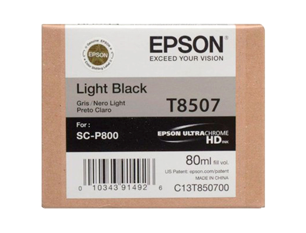 EPSON - Ink-jet surecolor sc-p800 negro claro (Ref. C13T850700)