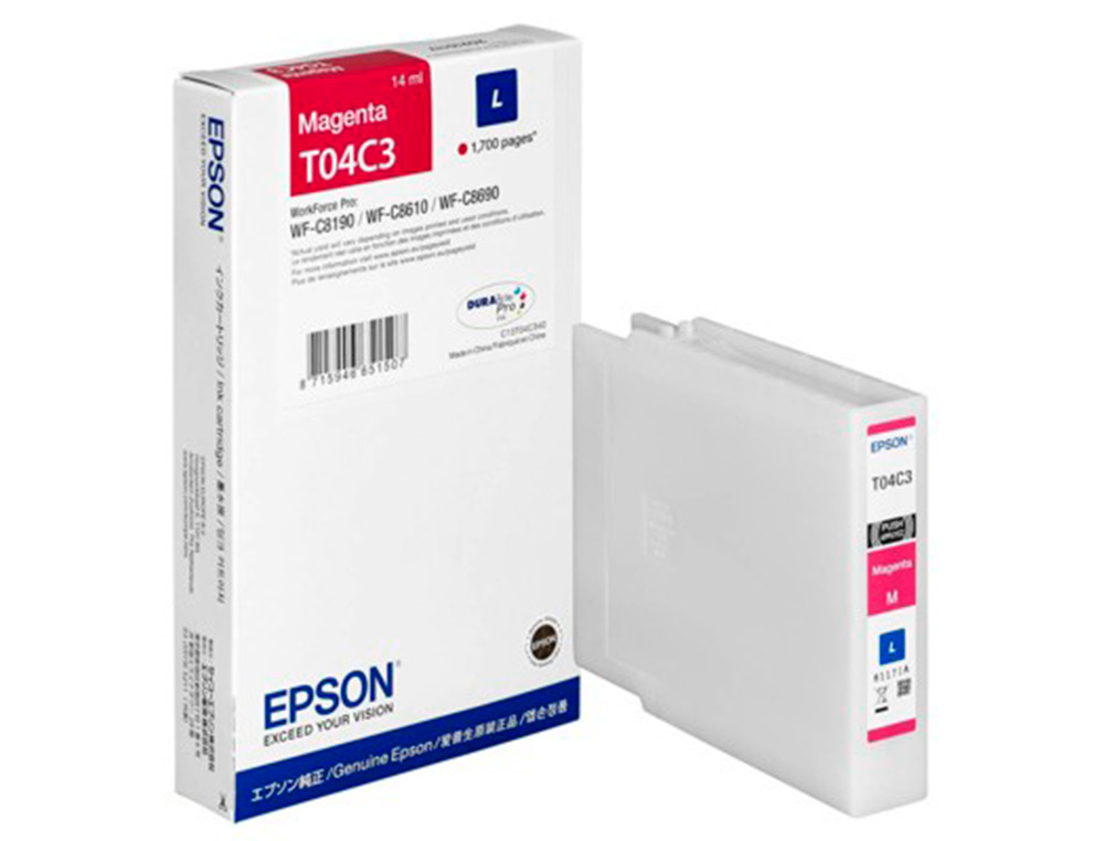 EPSON - Ink-jet t04c3 magenta 1700 paginas (Ref. C13T04C340)