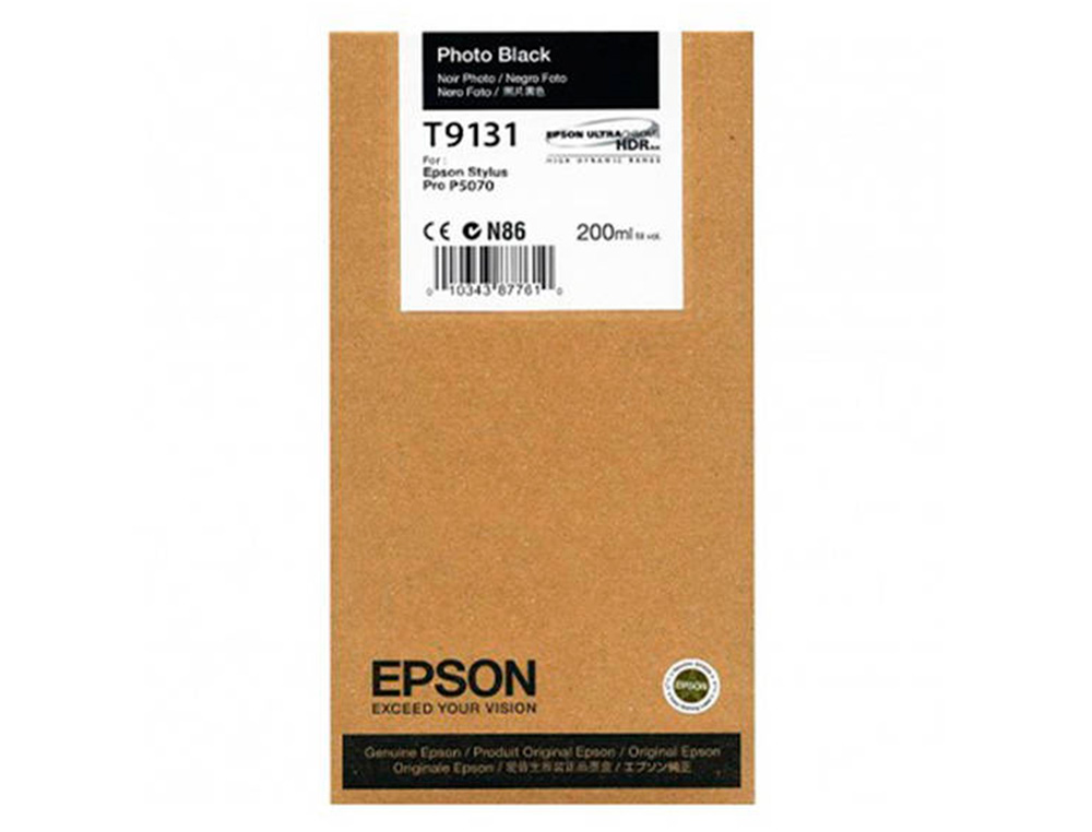 EPSON - Ink-jet t9131 photo negro ink 200ml (Ref. C13T913100)