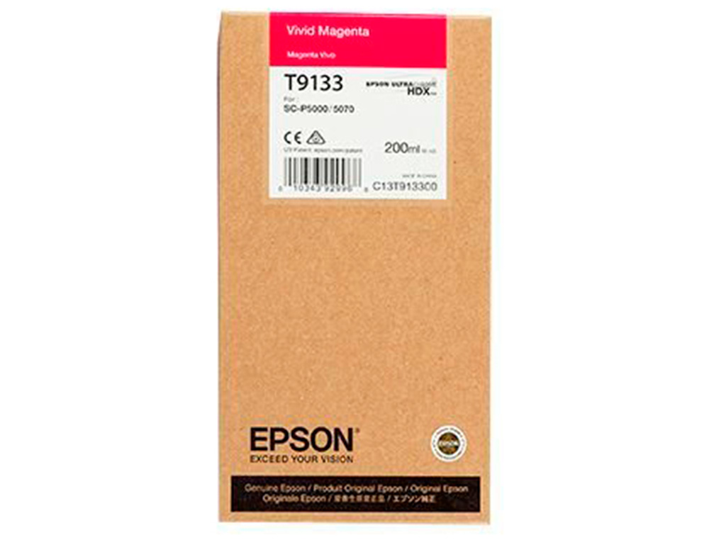 EPSON - Ink-jet t9133 vivid magenta ink 200ml (Ref. C13T913300)