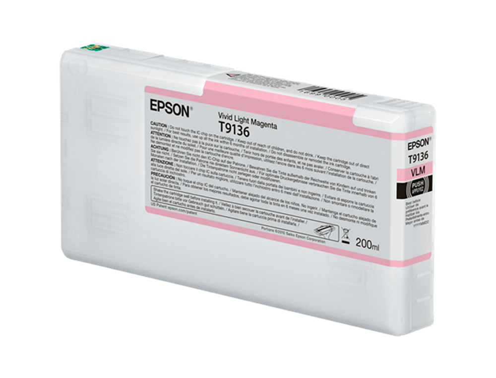 EPSON - Ink-jet t9136 vivid light magenta ink 200ml (Ref. C13T913600)