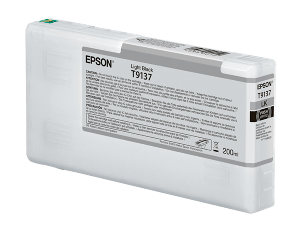 EPSON - Ink-jet t9137 light negro ink 200ml (Ref. C13T913700)
