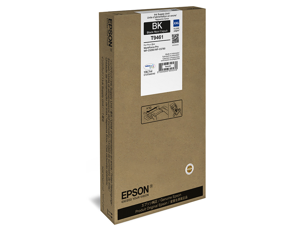 EPSON - Ink-jet wf-c5x90 series ink xxl negro á 10000 (Ref. C13T946140)