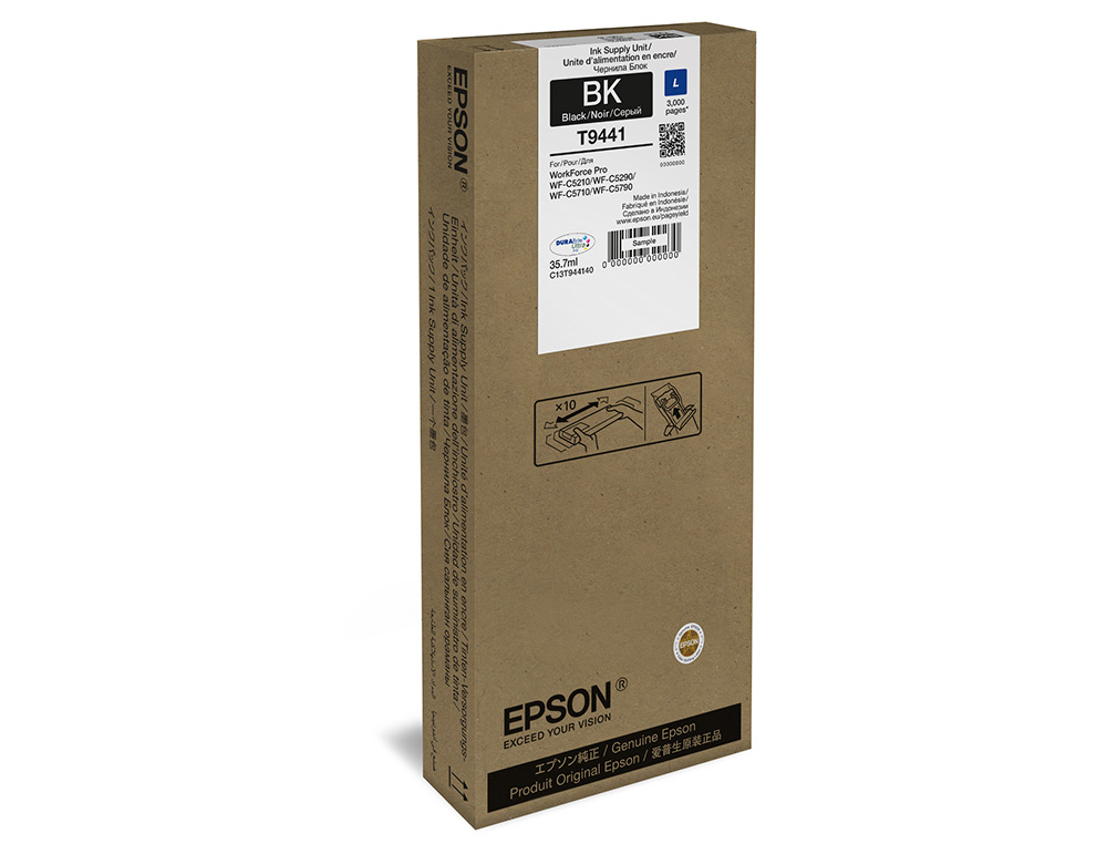 EPSON - Ink-jet wf-c5xxx series ink l negro 3000 (Ref. C13T944140)