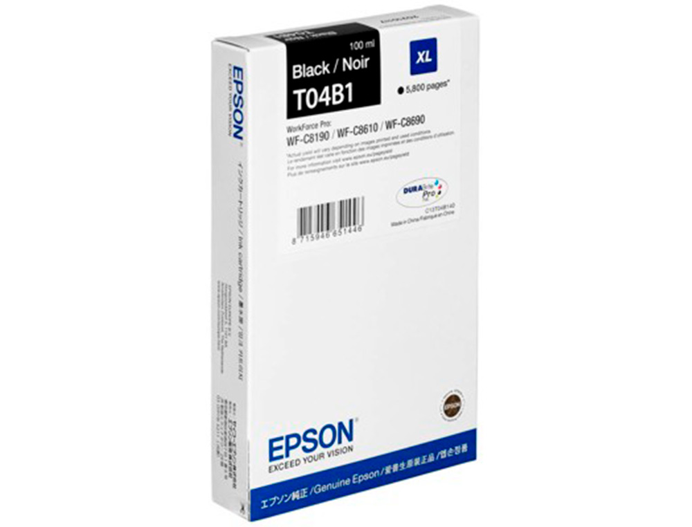 EPSON - Ink-jet wf-c81xx / wf-c86xx xl negro (Ref. C13T04B140)