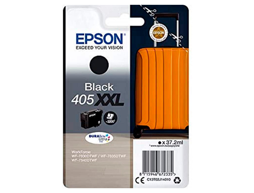 EPSON - Ink-jet workforce 405xxl valise bk 37 / wf-7830dtwf / wf-7835dtwf / wf-7840dtwf / wf-7840dtwf (Ref. C13T02J14010)
