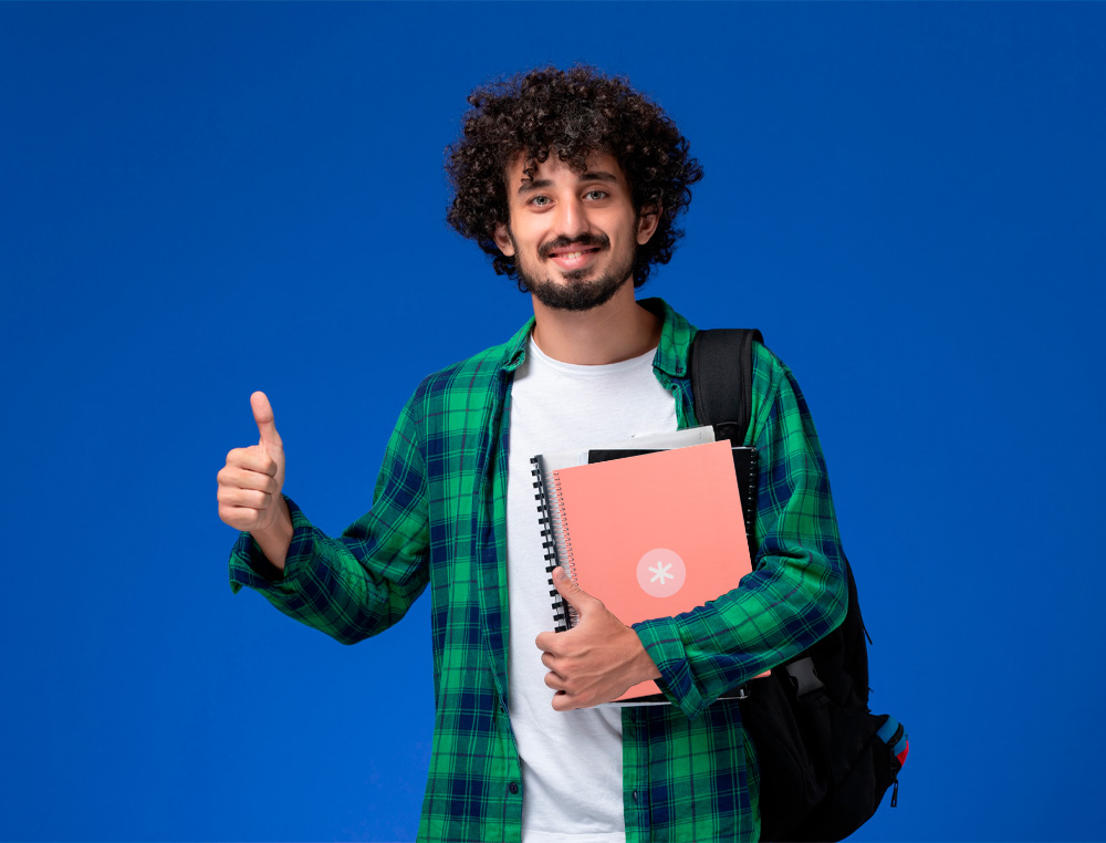 ANTARTIK - Cuaderno espiral liderpapel A4 micro tapa forrada 80h 90 gr cuadro 5mm 1 banda 4 taladros rosa claro (Ref. KB24)