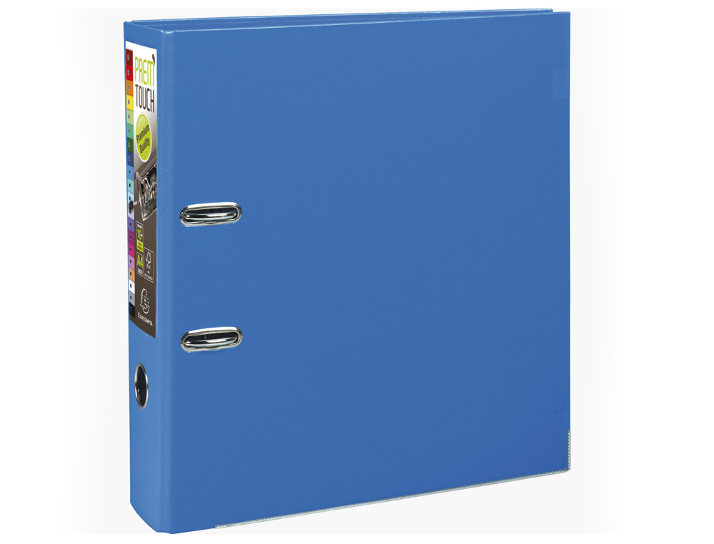 EXACOMPTA - Archivador de palanca prem touch polipropileno din a4+ lomo 80 mm azul (Ref. 53342E)