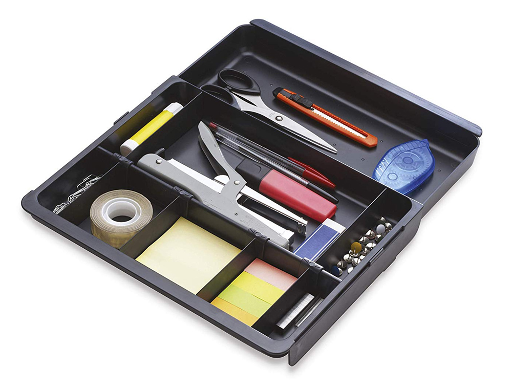 EXACOMPTA - Bandeja organizadora drawinsert de cajones color negro 298x246x36 mm (Ref. 316014D)
