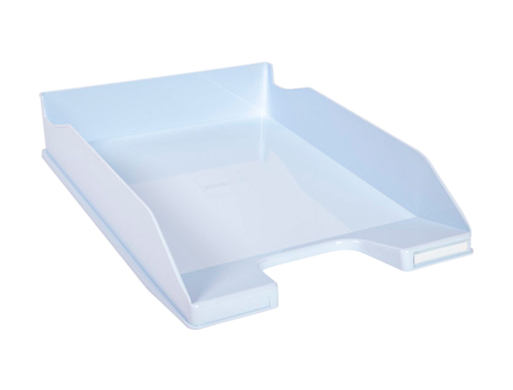 EXACOMPTA - Bandeja sobremesa aquarel combo midi azul pastel 347x255x65 mm (Ref. 113262D)