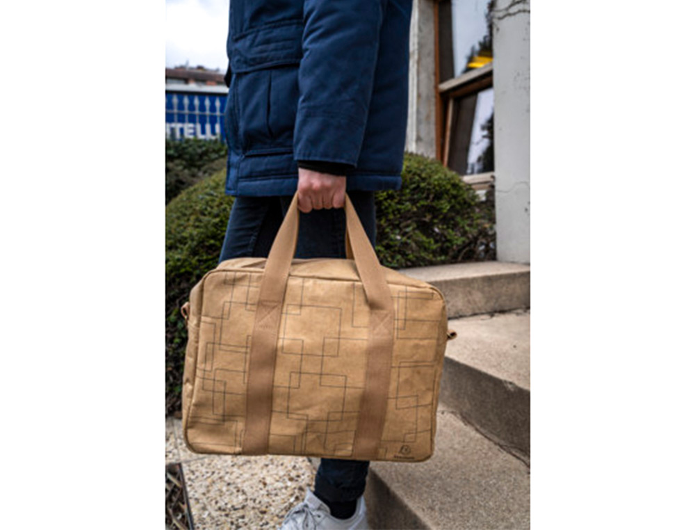 EXACOMPTA - Maletin para portatil eterneco 14\" cuero imitacion vegetal 325x90x420 mm (Ref. 17660E)