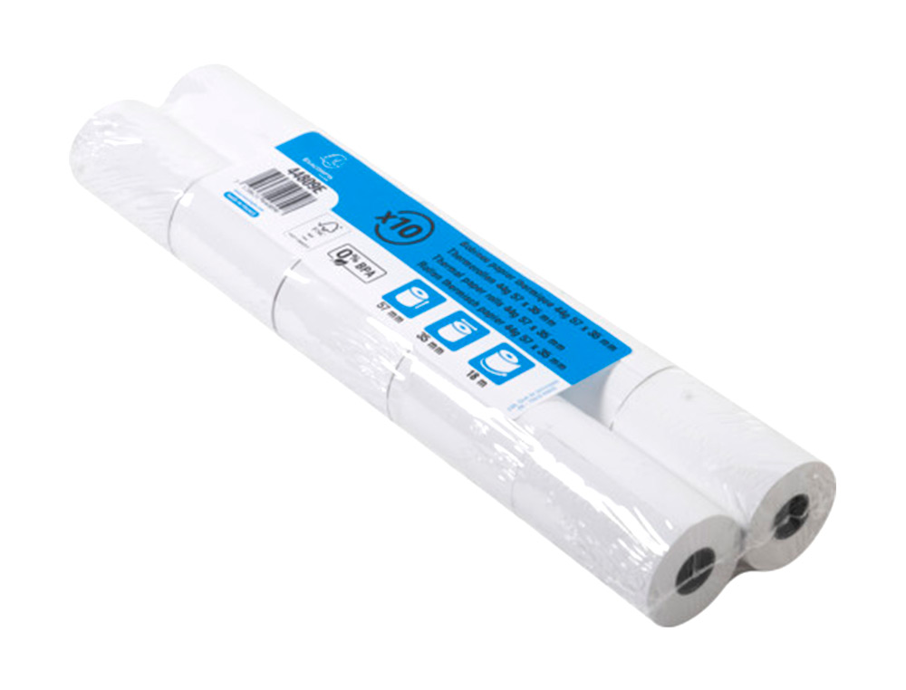 EXACOMPTA - Rollo sumadora safe contact termico 57 mm x 35 mm 44 g/m2 (Ref. 44809E)