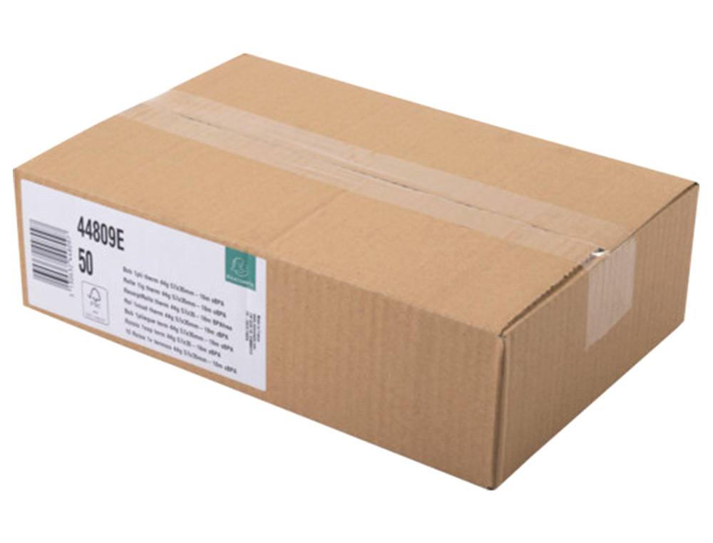 EXACOMPTA - Rollo sumadora safe contact termico 57 mm x 35 mm 44 g/m2 (Ref. 44809E)