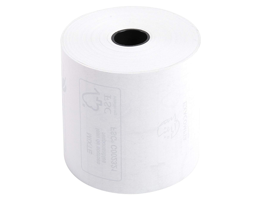 EXACOMPTA - Rollo sumadora termico 57 mm x 60 mm 55 g/m2 sin bisfenol a (Ref. 40347E)