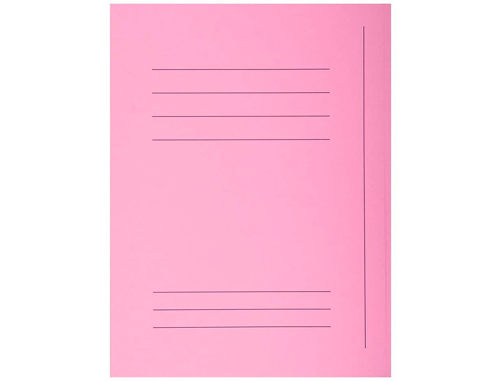 EXACOMPTA - Subcarpeta cartulina con 3 solapas din A4 impresa rosa 210 gr (Ref. 235003E)