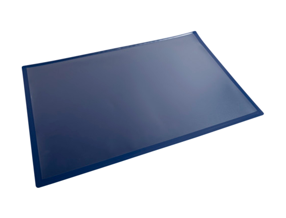 EXACOMPTA - Vade sobremesa clean safe polipropileno azul 59x39 cm (Ref. 601100D)